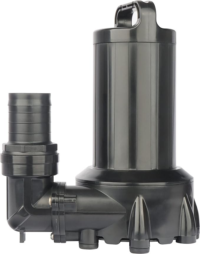 Large 5000GPH Submersible Outdoor Inline Pond Pump High Head Water Pump for Garden Waterfall Fountain Water Circulation for Koi Fish Pond