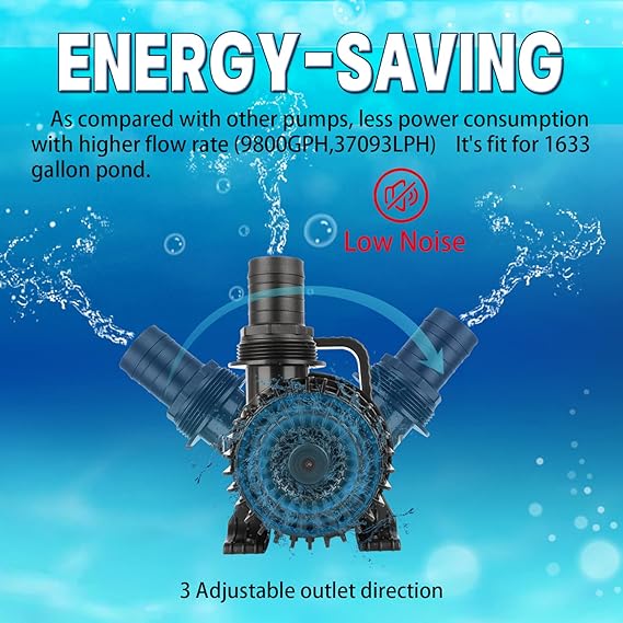 High Flow Submersible Pond Water Aquarium Pump Multi Scenario Application